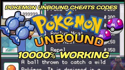 Open the VBA emulator. Select File > Open and choose the Pokemon Unbound ROM. When the game starts, select Cheats > Cheat list from the VBA menu. Select Gameshark. Enter a code and select OK, then repeat steps 4 and 5 to enter all the codes you want. Select OK again to resume the game with cheats enabled.. 
