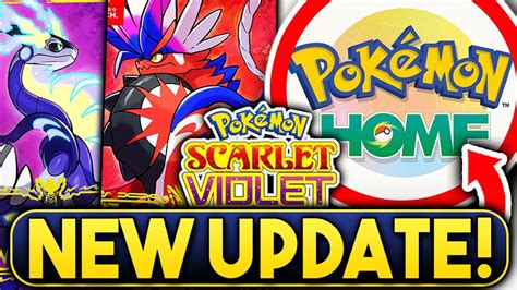 Pokemon violet update. May 18, 2023 ... Pokémon HOME will soon be updated to version 3.0.0 and players will be able to link Pokémon HOME with Pokémon Scarlet and Pokémon Violet. 