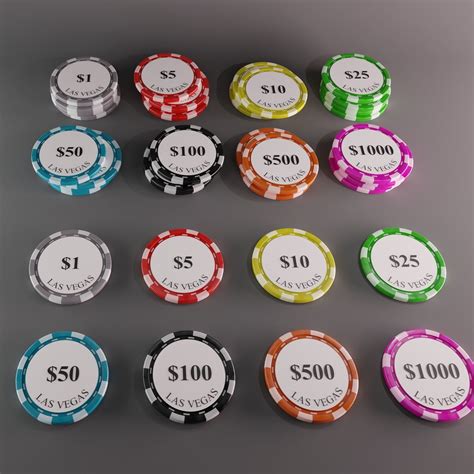 casino chips 3d model
