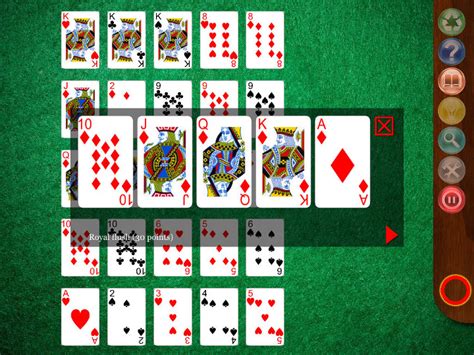 Poker solitaire. Play Poker Solitaire with two variants: Poker Square and Poker Shuffle. Score maximum points by making poker hands using first 25 cards from a standard deck. 