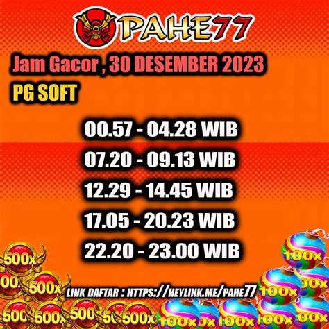Pola tarung 2d semua pasaran. Jam gacor pg soft hari ini live.