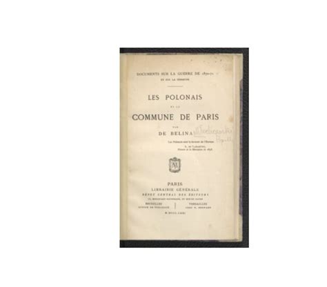 Polacy w komunie paryskiej 1871 r. - Manuale del candidato di q. tullio cicerone..