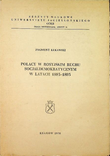 Polacy w rosyjskim ruchu socjaldemokratycznym w latach 1883 1893. - Guida per studenti di revit fondamentali.