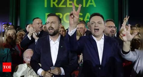 Poland’s opposition party leaders sign a coalition deal after collectively winning election