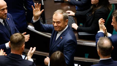 Poland’s parliament elects centrist party leader Donald Tusk as prime minister