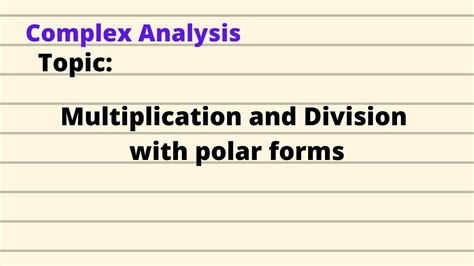 Polar Form and Multiplication YouTube