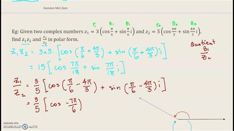 Polar FormMultiplication And Division YouTube