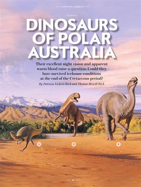 Polar dinosaurs in Australia [This Dynamic Earth, USGS]