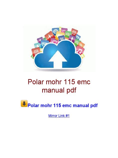 Polar mohr 115 emc operational manual direct down load. - Insertion professionnelle des personnes handicapées en france.