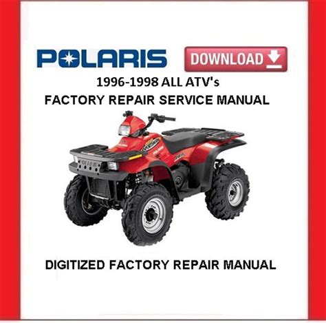 Polaris 1996 1998 atv all repair service manual. - 97 chevy tahoe repair manual online.