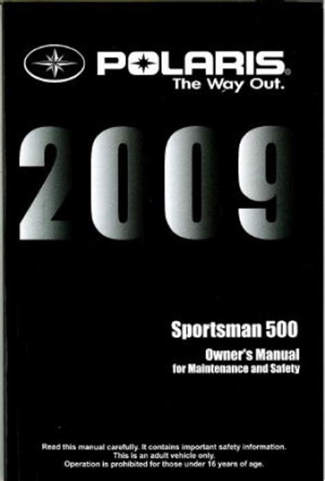 Polaris 2009 sportsman 500 repair manual improved. - Nissan skyline r34 service repair manual 1998 1999 2000 2001 2002.