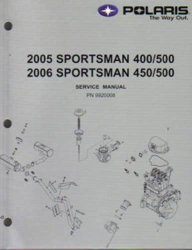 Polaris 500 sportsman 2005 workshop manual. - Luxman m 03 leistungsverstärker service reparaturanleitung.
