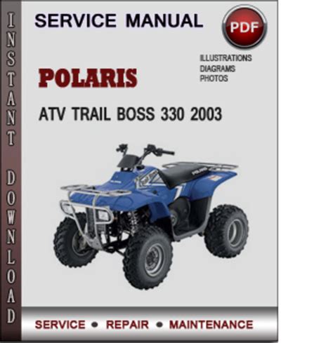 Polaris atv 2003 trail boss 330 repair manual improved instant. - Introduction to management science 10th edition solutions manual.