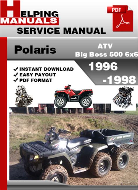 Polaris atv big boss 500 6x6 1996 1998 factory service repair manual download. - Time series analysis robert shumway solution manual.