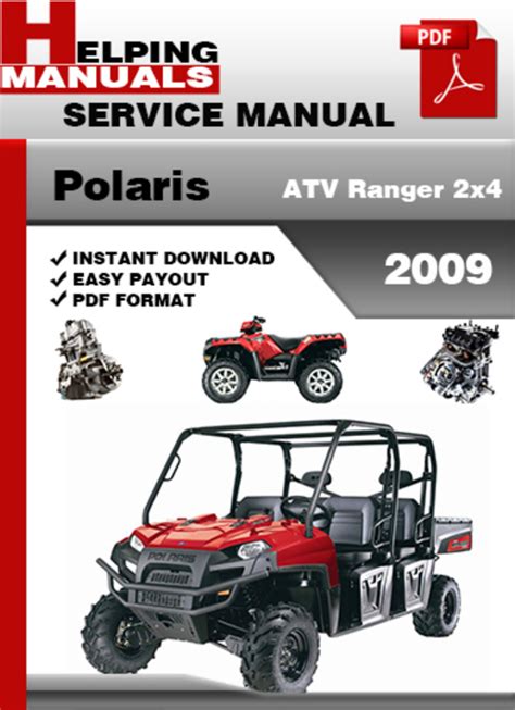 Polaris atv ranger 2x4 2009 service repair manual download. - Oreck xl xtended life vacuum manual.
