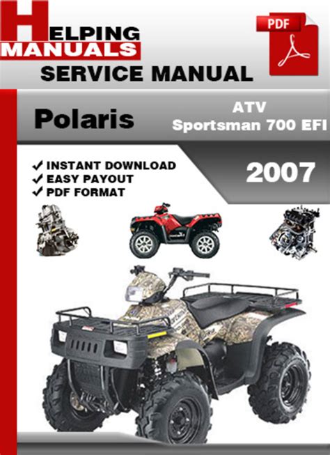 Polaris atv sportsman 700 efi 2007 factory service repair manual. - Manual del operador de schweizer 300.