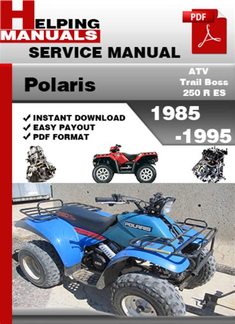 Polaris atv trail boss 250 r es 1985 1995 manuale di riparazione servizio di fabbrica download. - Probation officer exam study guide for texas.