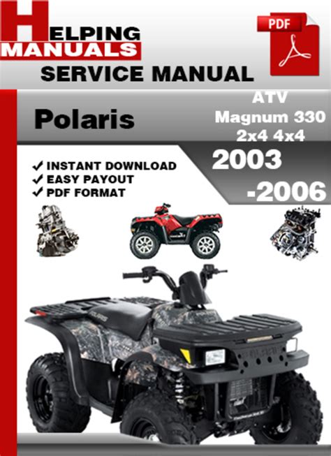 Polaris magnum 330 4x4 hds atv full service repair manual 2003 2004. - Varunomenklaturer och varuförteckningar i svensk statistik..
