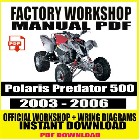 Polaris predator 500 2003 2006 workshop service repair manual. - Principios y técnicas de la práctica forense.