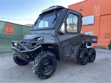 Polaris ranger 6x6 for sale. Polaris offers four off-road vehicle lineups. The RZR side-by-side series has 11 models in its lineup, including one youth model. RZR trail vehicles have a narrow body to allow for precision agility along tight trails. The Ranger series is made up of 18 UTV models, perfect for farmers, ranchers, hunters, homeowners, and even young riders. 