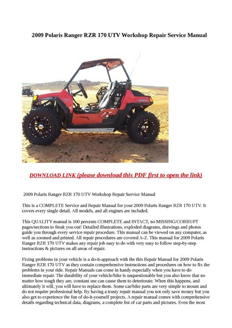 Polaris ranger rzr rzrs workshop repair manual all 2009 2010 models covered. - Student solutions manual chapters 8 13 for stewarts multivariable calculus concepts and contexts 4th.