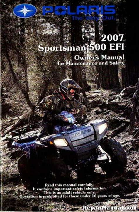Polaris sportsman 500 efi complete workshop repair manual 2007 07. - Handbook of parametric and nonparametric statistical procedures second edition.