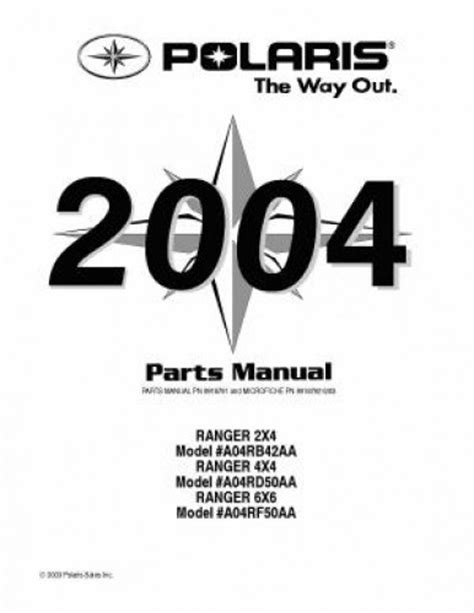 Polaris utv 2x4 4x4 and 6x6 series 11 parts manual. - Yamaha big bear 350 2x4 repair manual.