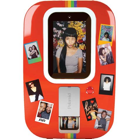 Polaroid at-home instant photo booth. WF Tastemakers Polaroid at-Home Instant Photo Booth (White) Can be hung on a door or held standing up on a table or flat surface. Plugs into AC outlet or use Battery Pack. 10” touchscreen monitor with Built-in filter effects A vast library of filters, stickers, frames/ borders, text, free drawing and augmented reality features will be ... 