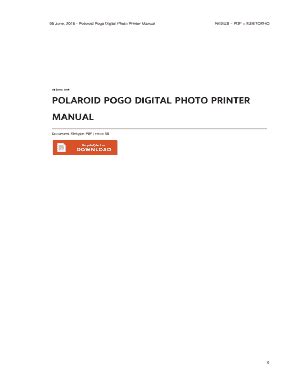 Polaroid pogo digital photo printer manual. - Manual del tratado de cirugia sabiston.