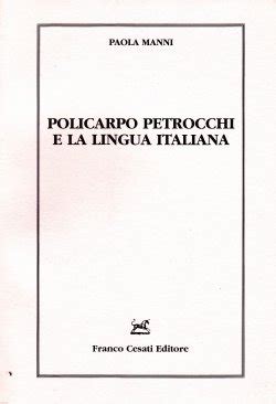 Policarpo petrocchi e la lingua italiana. - Flor de santidad/ flowers of holiness.