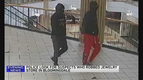 Police: 2 rob jewelry store with gun, hammer in Bloomingdale mall