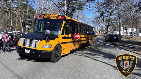 Police: No students injured after collision between school bus and SUV in Wilmington, Mass.