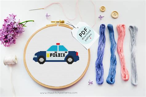 Police Cross Stitch Pattern
