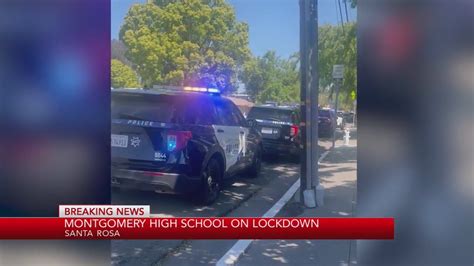 Police activity at Montgomery High in Santa Rosa after reports of gun