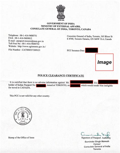 Police clearance appointment. .  Consulate can issue PCC only on recei...