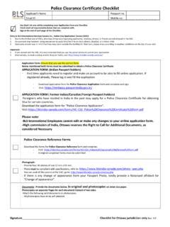 Police clearance certificate checklist.  C/AUS/IND/15 1 10/10/2017 Pol...
