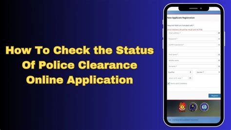 Police clearance check status.  Stay updated on processing and follow up eff...