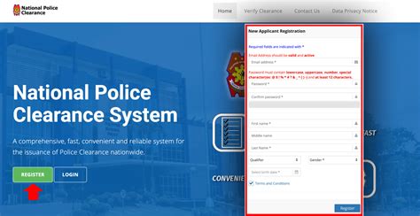Police clearance online registration appointment 2025.  Step-by-step guide, requiremen...