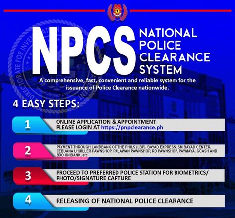 Police clearance procedure.  Note: You may nominate a representative to apply on your behalf, ...