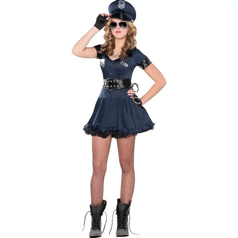 Police costume women's party city. Ship to Address. Get it by Thu, Oct 26 with free standard shipping on orders over $59. Ship to: 23917. Edit. Ship It. Product Details. Be prepared to fight crime with a fully equipped police belt! This cop costume accessory kit includes a belt, a baton, a functional flashlight, a faux walkie talkie, a toy gun, handcuffs, and keys. 