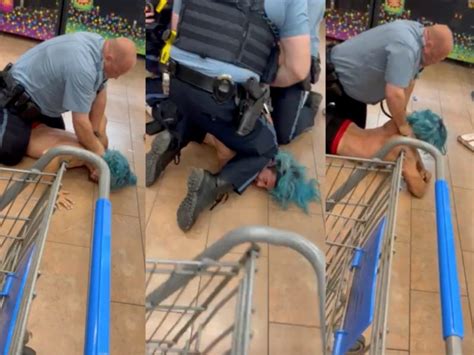 Police detain Walmart shopper, kneel on his neck for not showing pizza receipt, video shows: 'I'm just terrified'