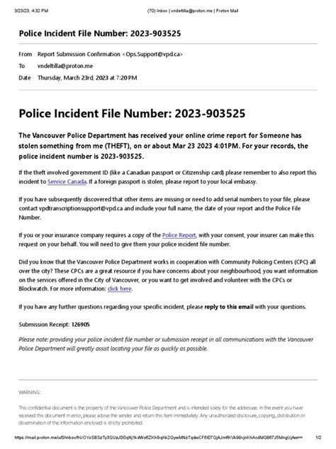 Police file number lookup bc.  This includes information about the charges, ...
