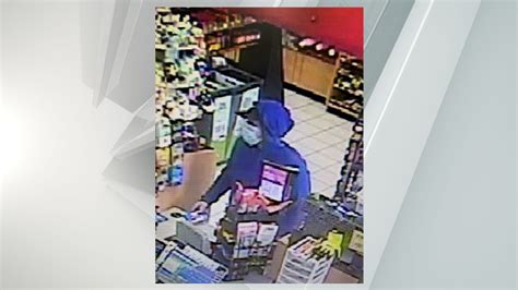 Police investigate a robbery at Glenville Speedway