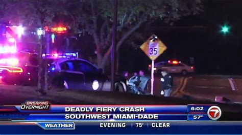 Police investigate fatal three-vehicle crash in Southwest Miami-Dade