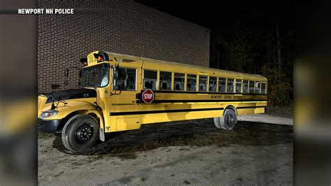 Police investigating after Newport, NH school bus windows shattered in act of vandalism