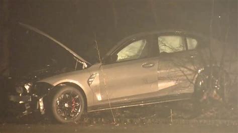 Police investigating after car slams into pole in West Roxbury