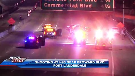 Police investigating shooting on I-95 in Fort Lauderdale