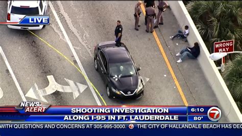 Police investigation causes road closures following shooting on I-95 in Fort Lauderdale