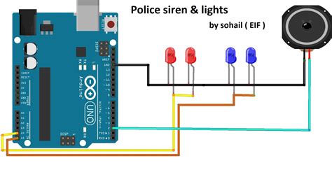 Police lights Arduino Project Hub. 