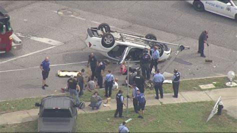 Police pursuit leads to crash in north St. Louis